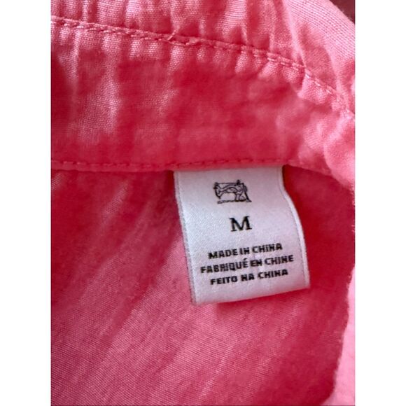 Scotch & Soda Pink Semi-Sheer Textured Button Down w/ Chest Pockets (M) - Picture 10 of 10